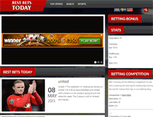 Tablet Screenshot of bestbetstoday.com